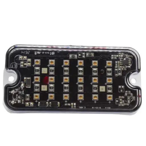 [1020A ] 1020A - Preco - Módulo led 12vcd ámbar 18 leds 16 patrones IP54.